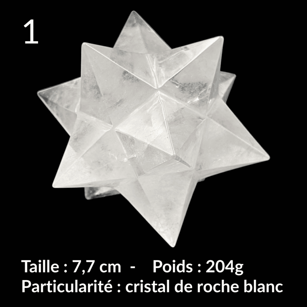 étoile de sirius en Cristal de roche (4)