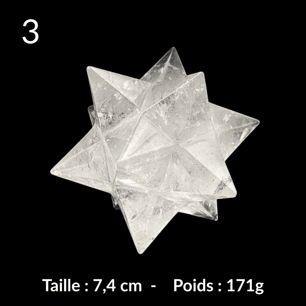 étoile de sirius en Cristal de roche (3)