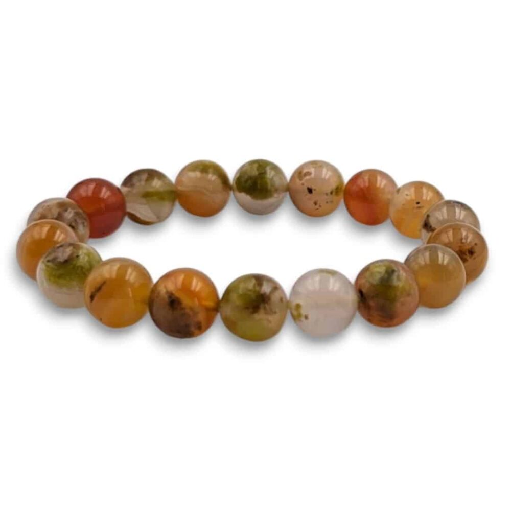 Bracelet Agate de feu 11mm