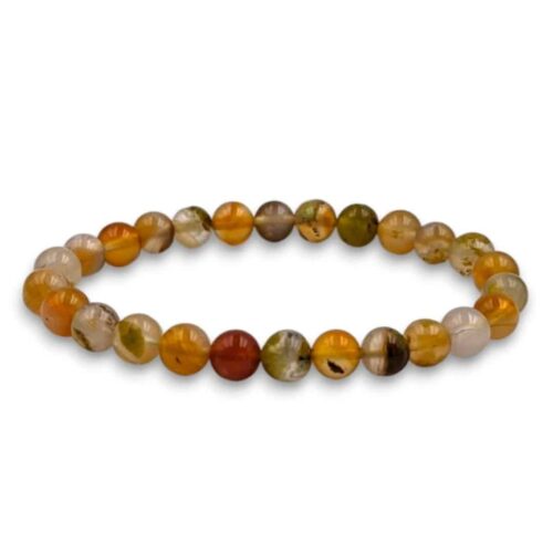 Bracelet Agate de feu 6mm