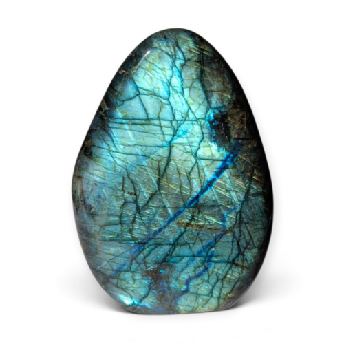 Labradorite reflets vert d'eau 605g