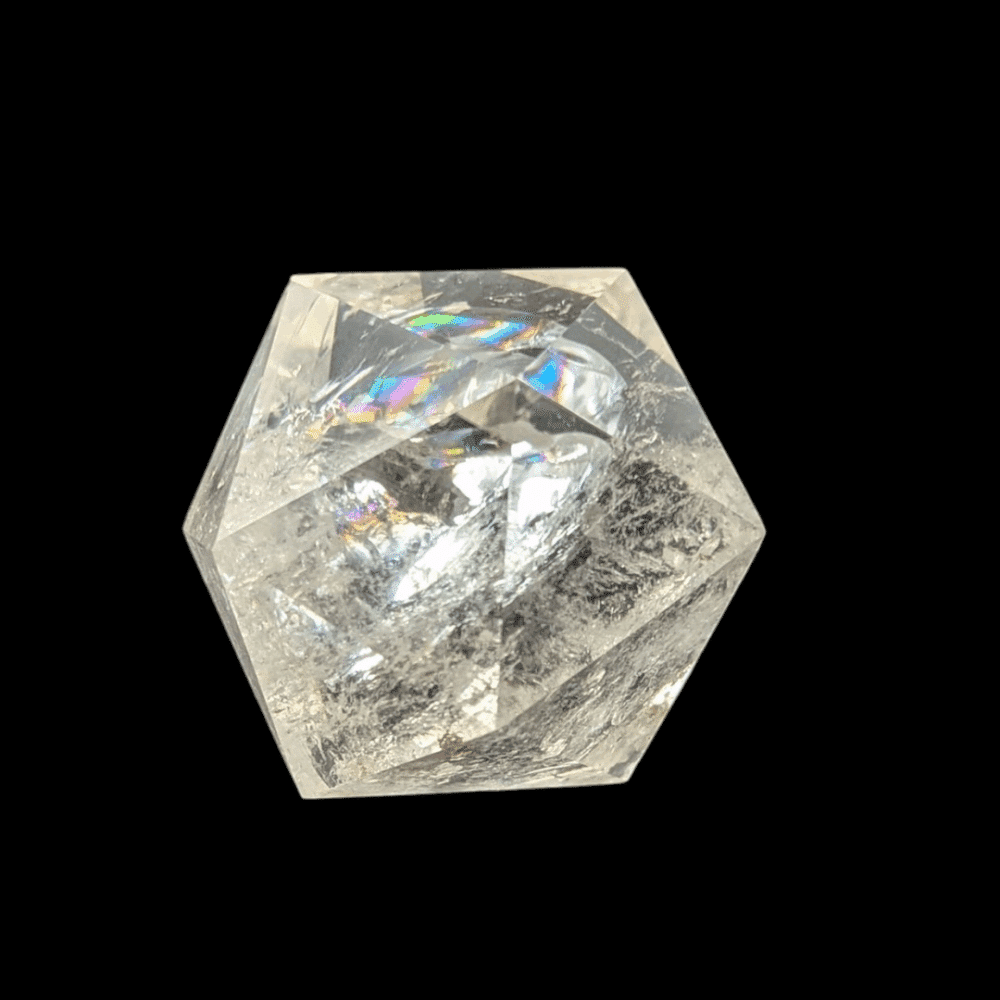 icosaèdre cristal de roche 4,3cm