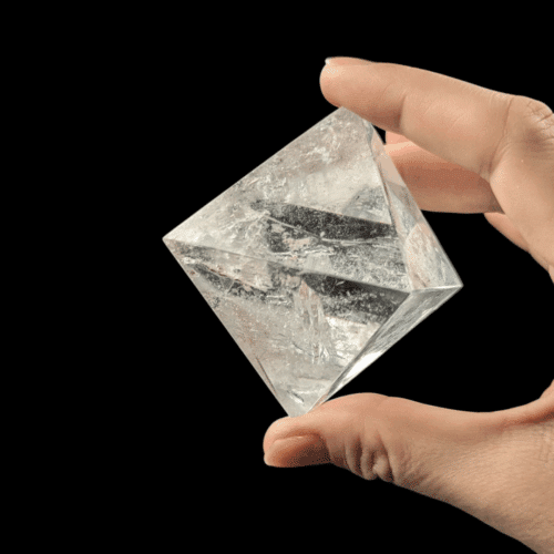 octaèdre cristal de roche