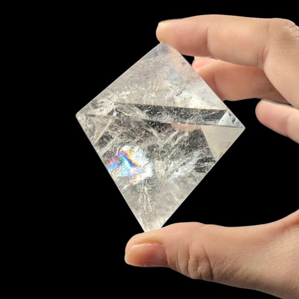 octaèdre cristal de roche