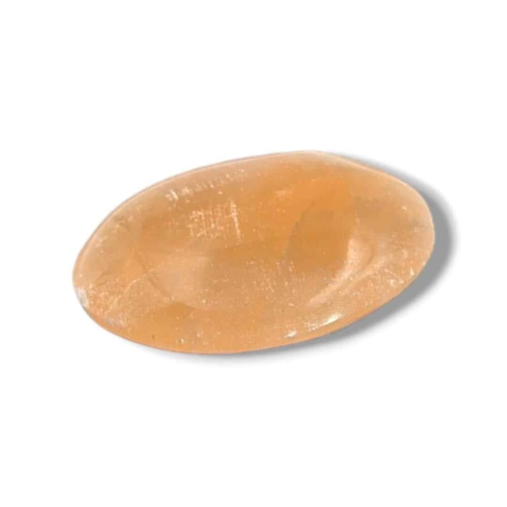 Galet Sélénite orange