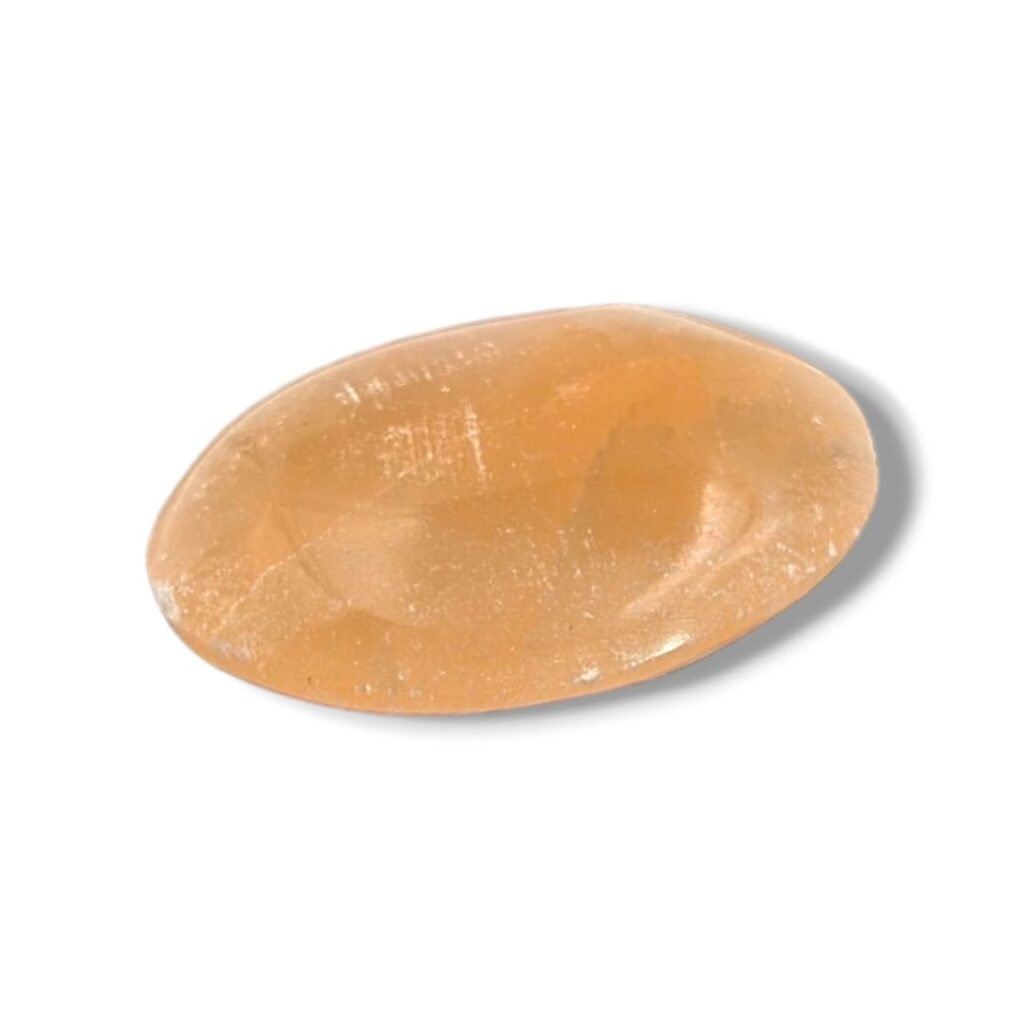 Galet Sélénite orange