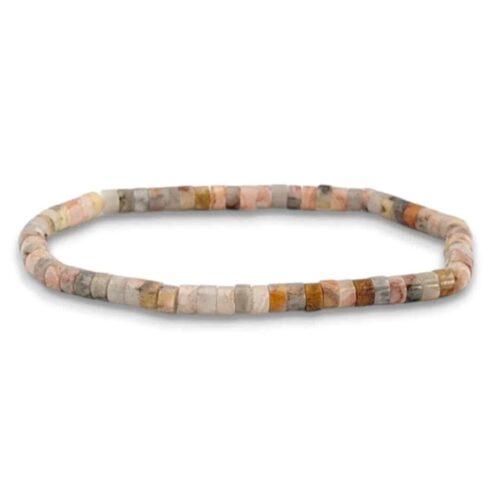 Bracelet Agate Crazy Lace Heishi