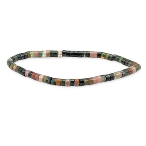 Bracelet Agate indienne Heishi