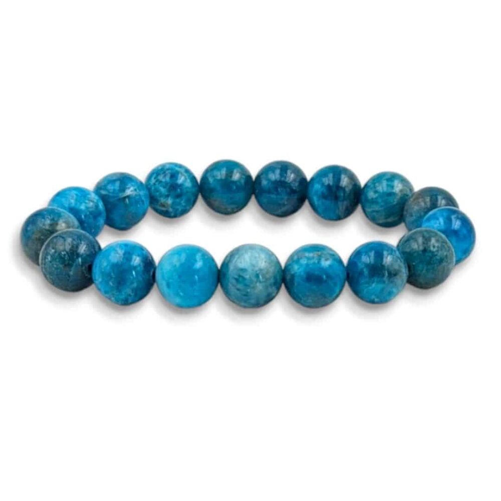 Bracelet Apatite bleue 12mm