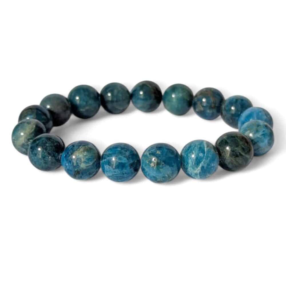 Bracelet Apatite bleue 12mm