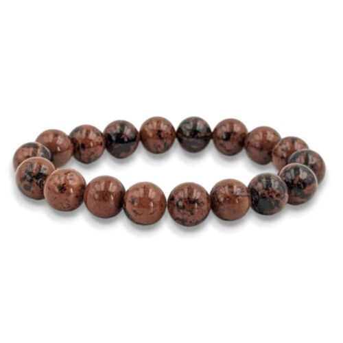 Bracelet Obsidienne acajou 10mm