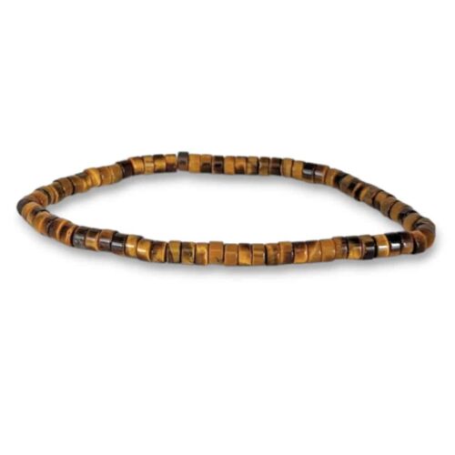 Bracelet Oeil de Tigre Heishi