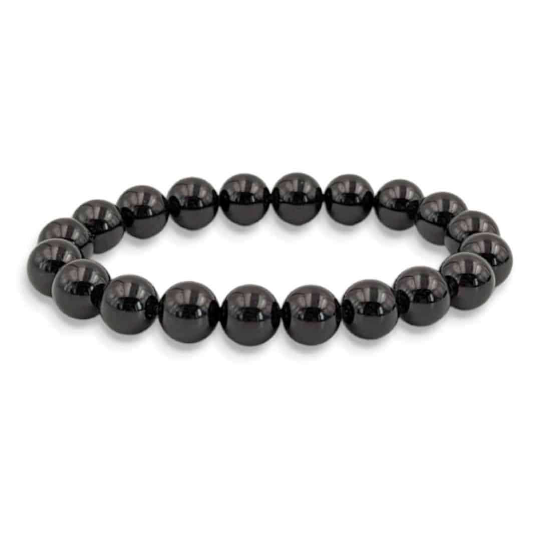 Bracelet Raffiné Argent 925 Avec Spinelle Noire Et Grenat - Rose-Mimosa, Neuf étiqueté