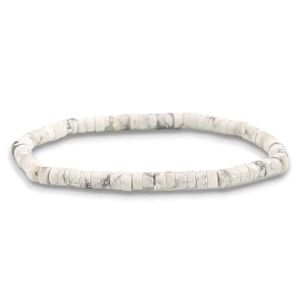 Bracelet Howlite Heishi