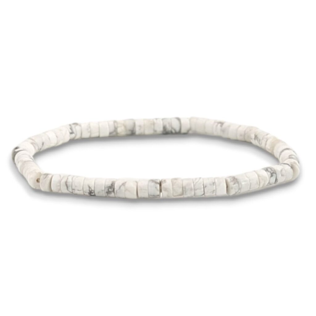 Bracelet Howlite Heishi