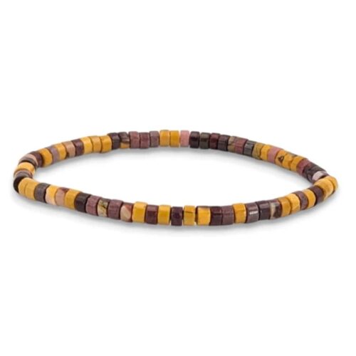 Bracelet Jaspe Mokaïte Heishi