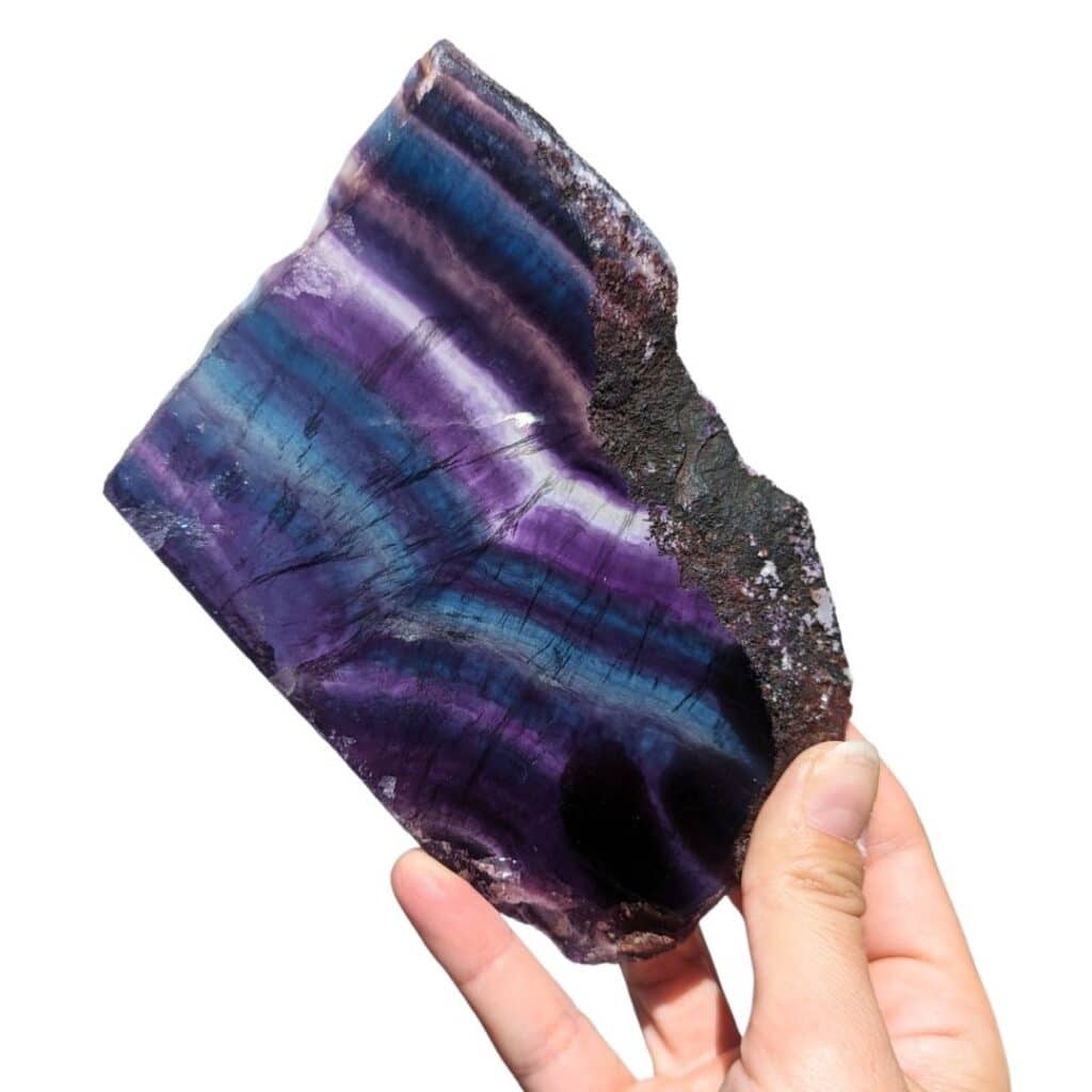Plaque Fluorite 13cm