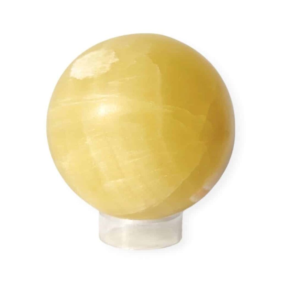 Sphère Calcite jaune | 7cm