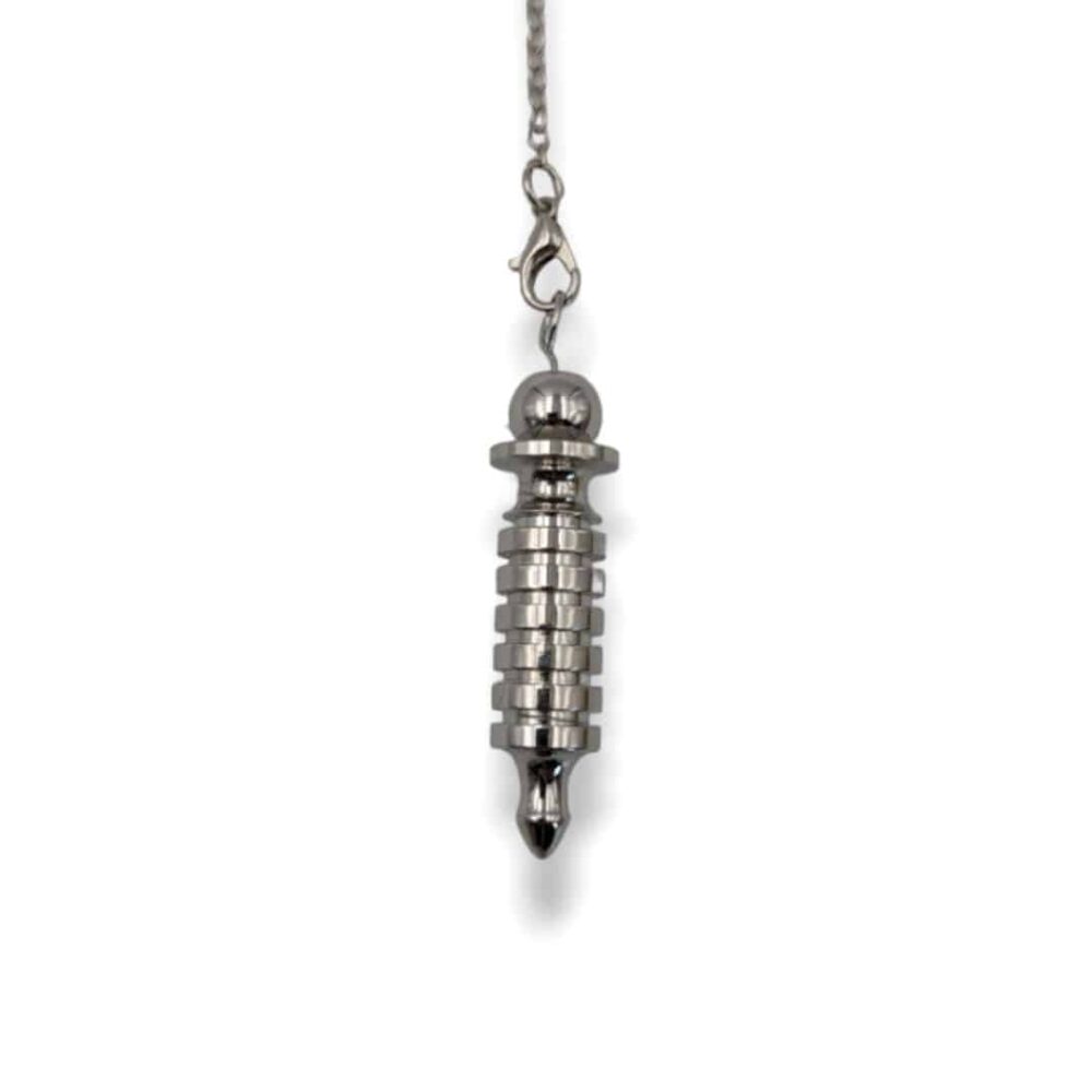 Pendule Osiris métal argenté