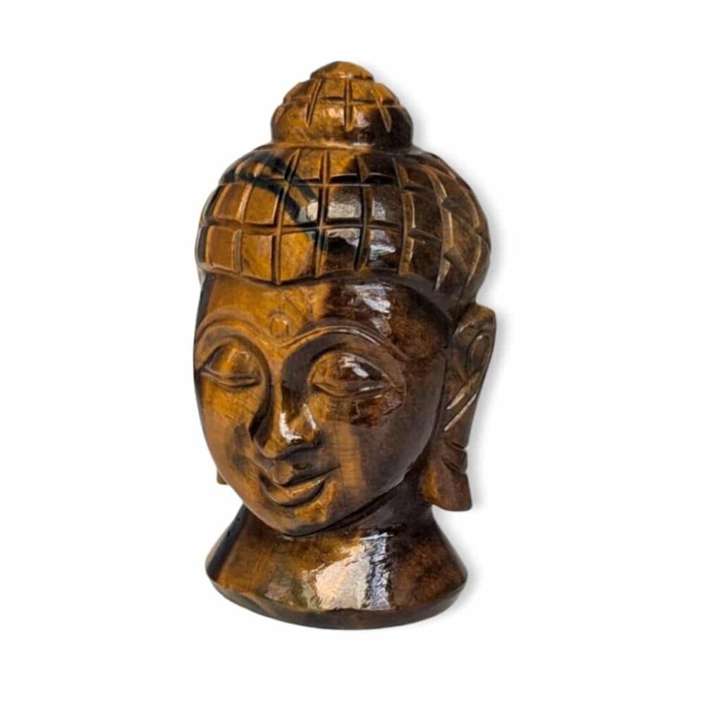 Tete de Bouddha Oeil de Tigre 8.5cm
