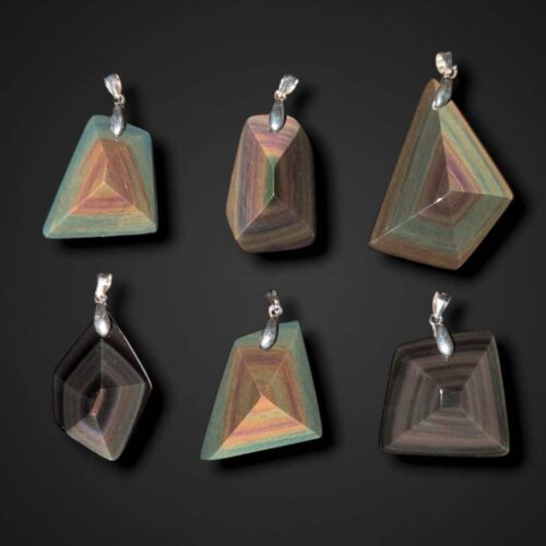 pendentif obsidienne arc-en-ciel