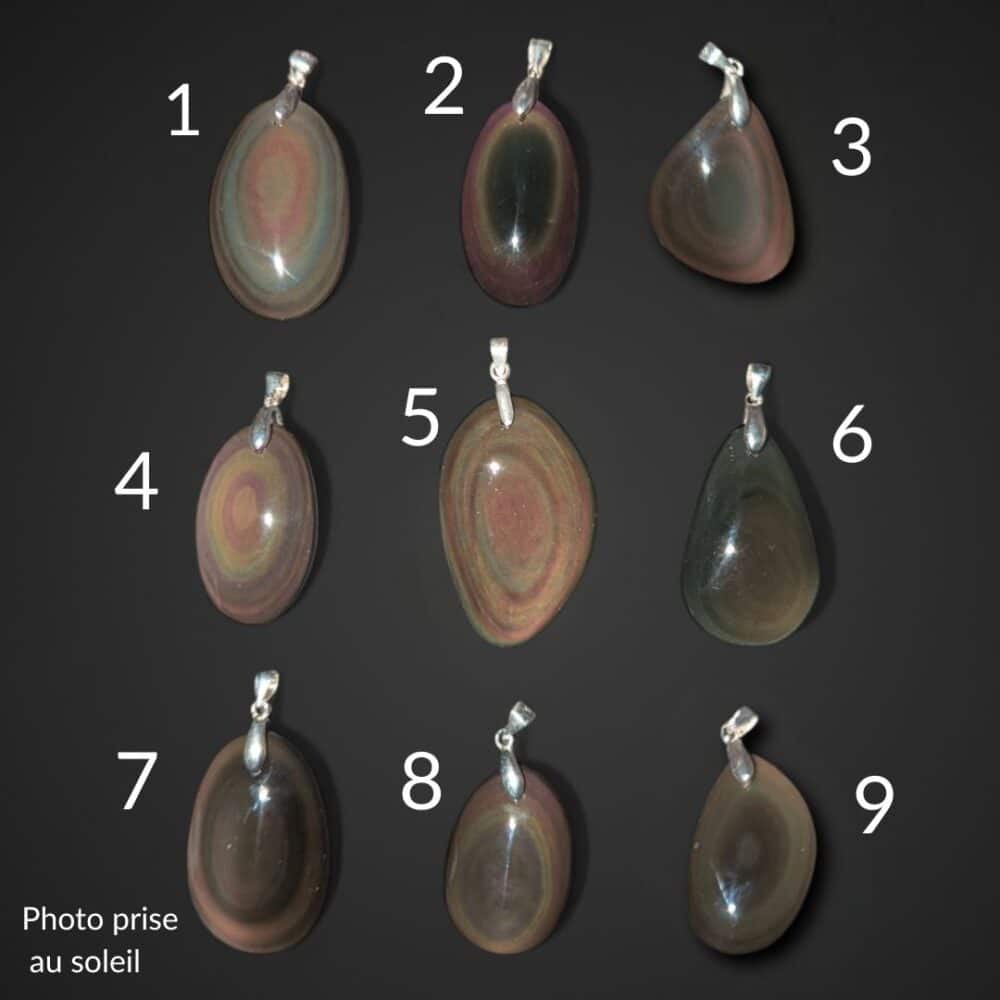 pendentif obsidienne oeil céleste