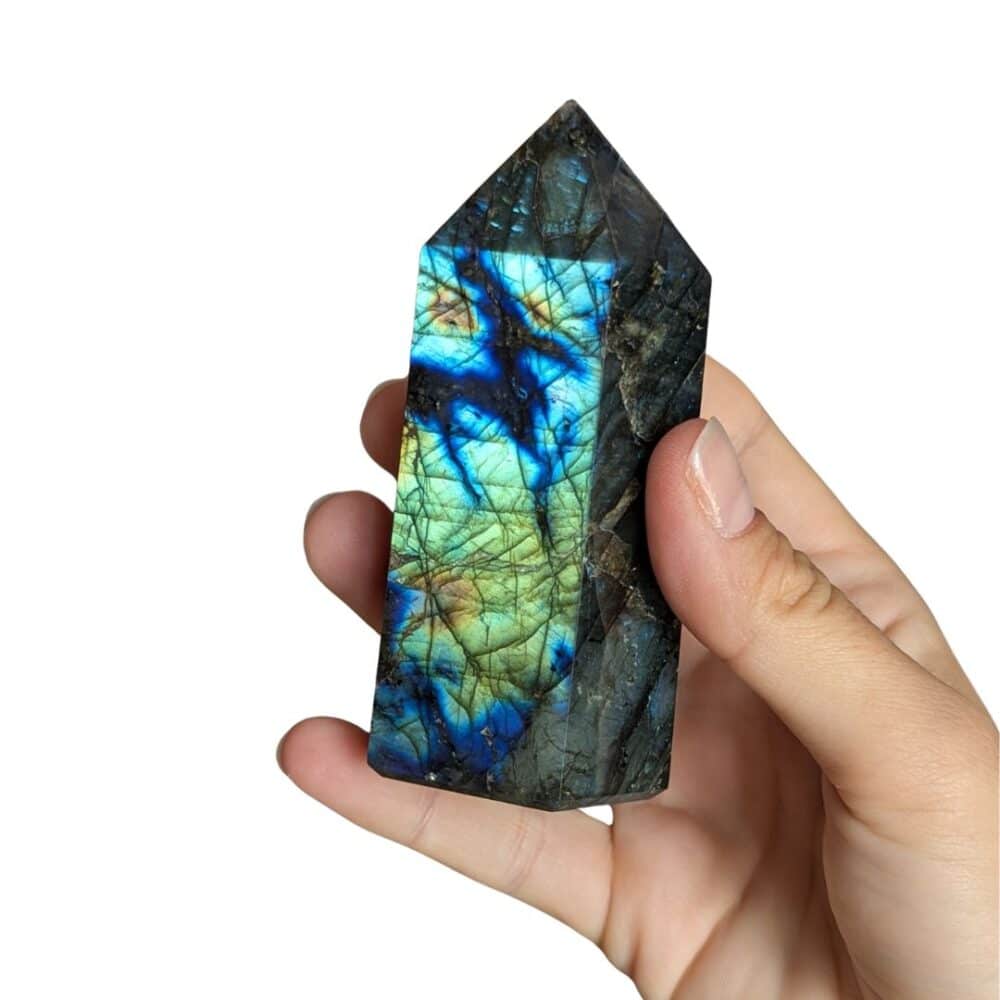pointe labradorite 254g