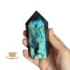 pointe labradorite 254g