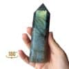 pointe labradorite 323g