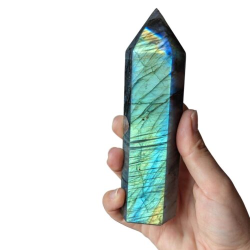 pointe labradorite 323g