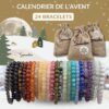 calendrier de l'avent bracelets lithothérapie