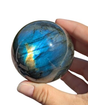 sphère labradorite avec reflets