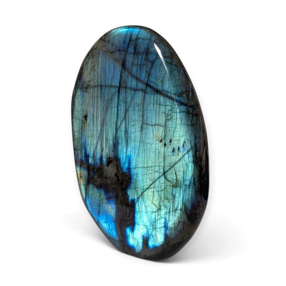 labradorite reflets bleus et verts 756g
