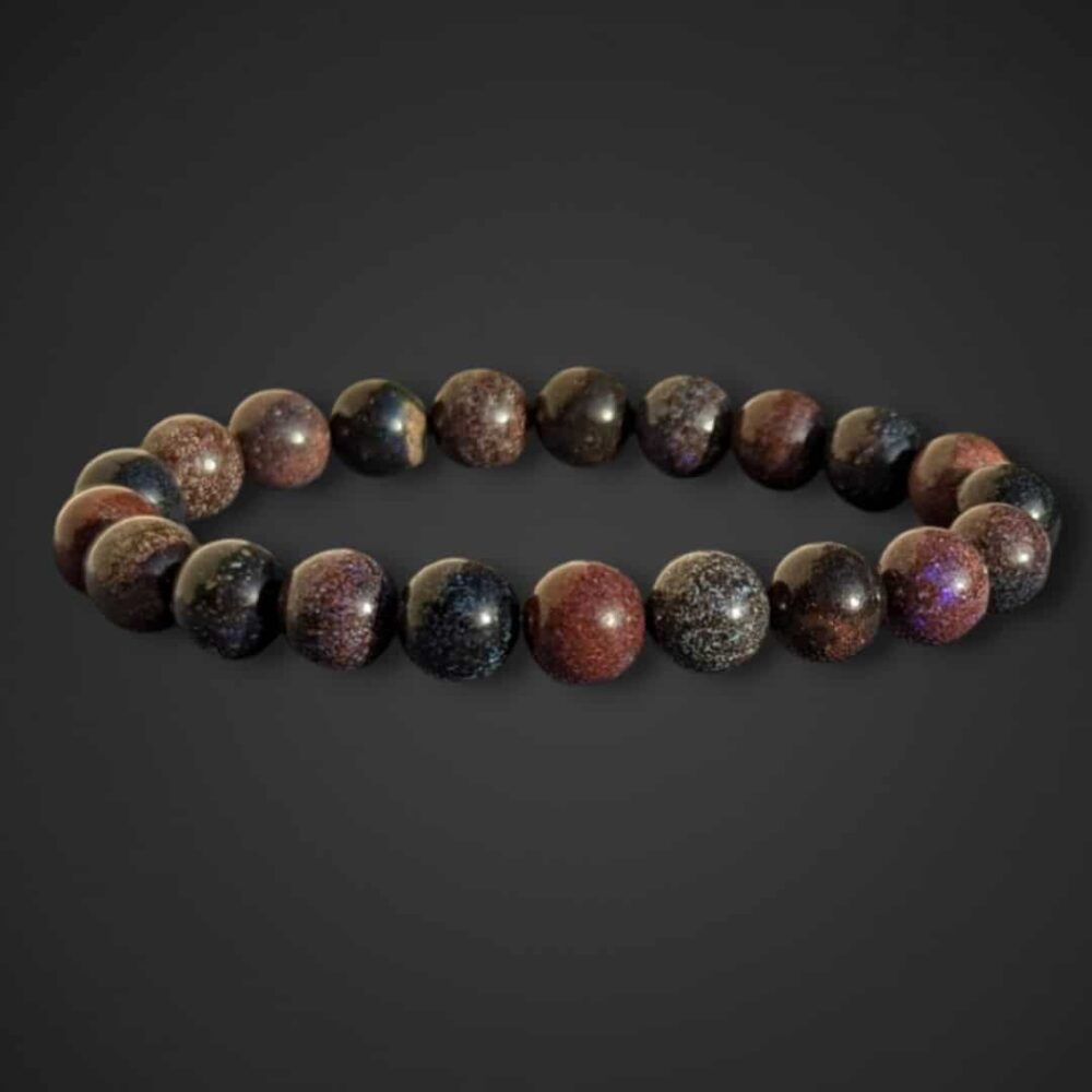 Bracelet Opale noire 9mm