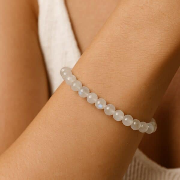 bracelet pierre de lune 6 mm