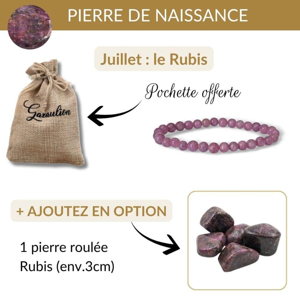 bracelet pierre de naissance juillet