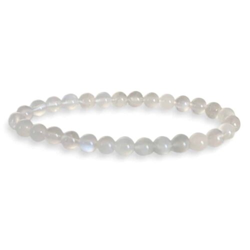 Bracelet Pierre de Lune beige 6mm