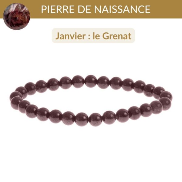 bracelet pierre de naissance janvier