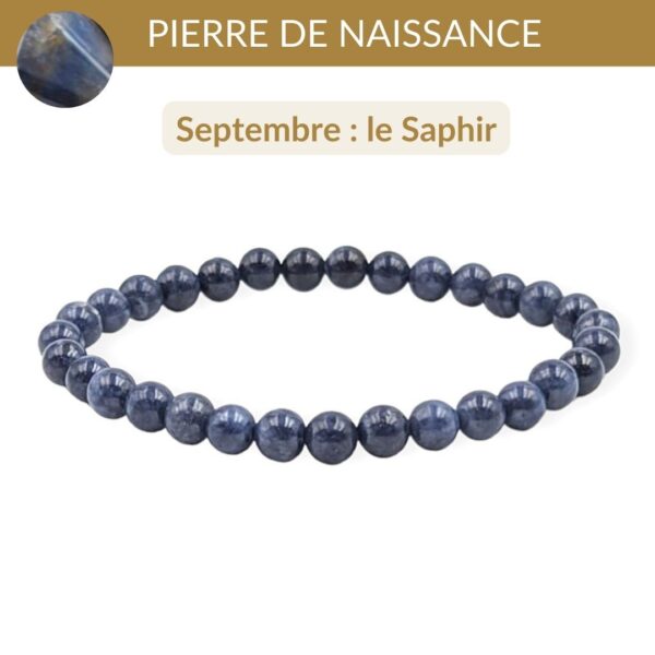 bracelet pierre de naissance septembre