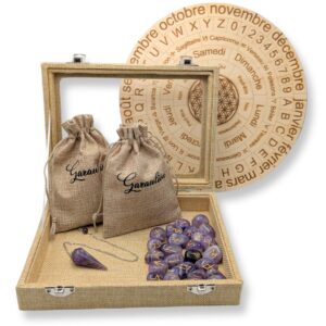 coffret runes et pendule améthyste