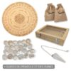 coffret runes et pendule cristal de roche