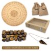 coffret runes et pendule oeil de tigre