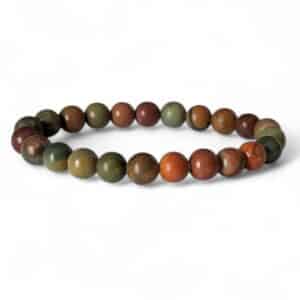 bracelet jaspe polychrome 8mm