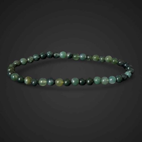 bracelet agate mousse 4mm
