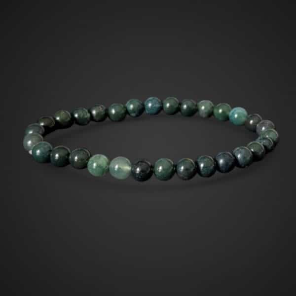 bracelet agate mousse 6mm