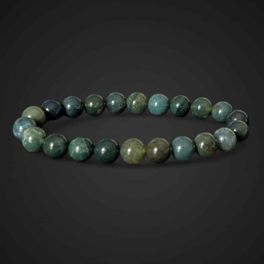 bracelet agate mousse 8mm