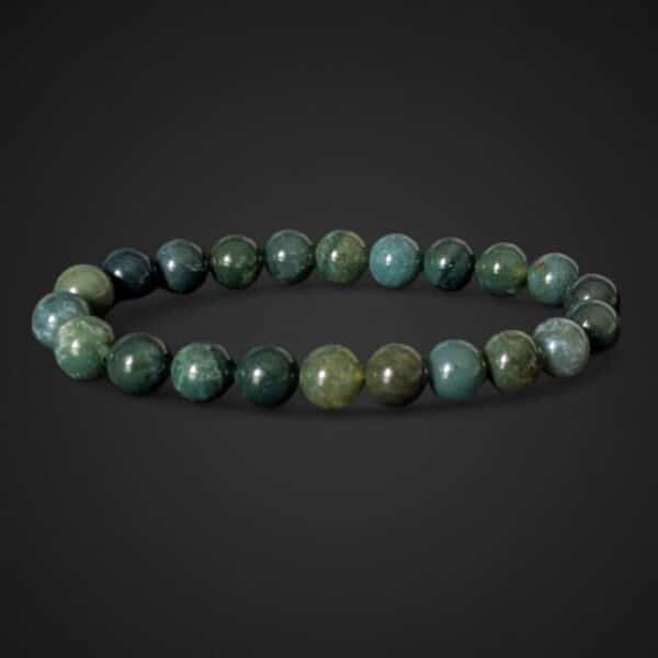 bracelet agate mousse 8mm