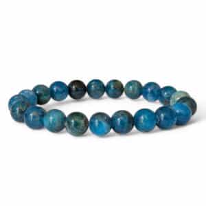 bracelet apatite bleue 10mm