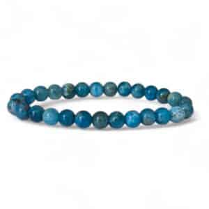 bracelet apatite bleue 6mm (2)