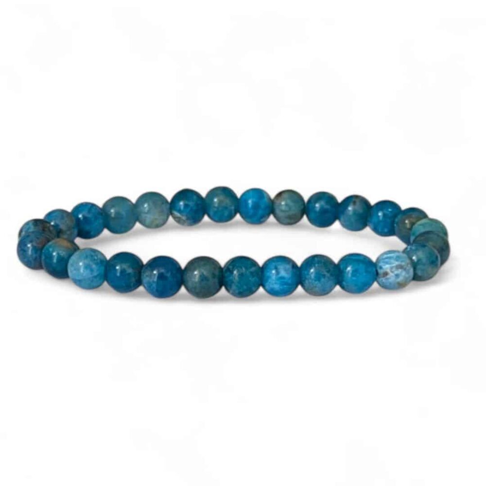 bracelet apatite bleue 6mm (3)
